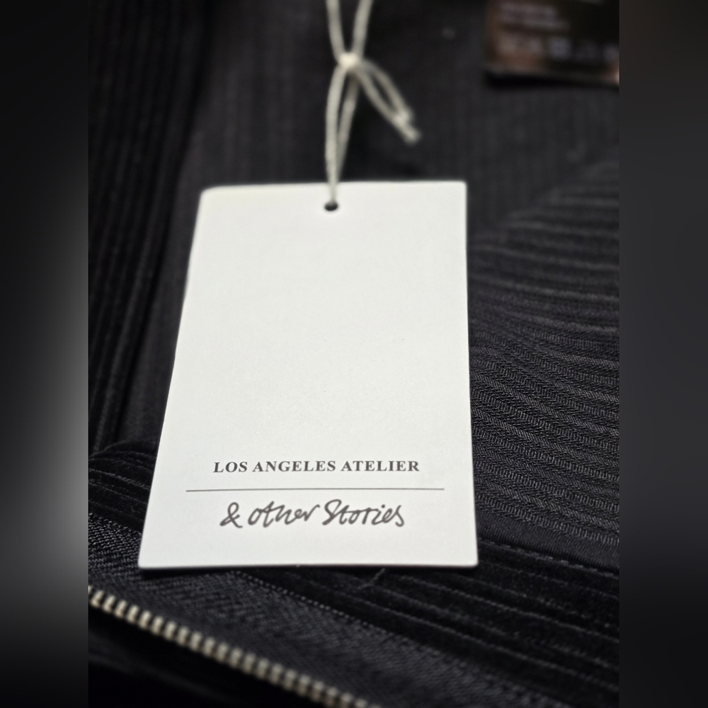 & Other Stories Los Angeles Atelier Black Corduroy Stirrup Pants - Rare Find